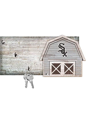 Chicago White Sox Team Barn Key Holder Sign