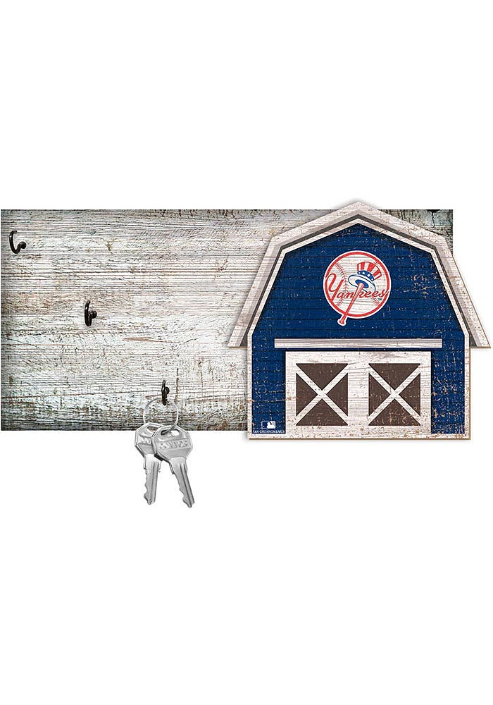 New York Yankees Team Barn Key Holder Sign