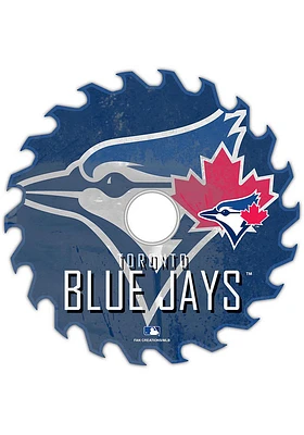 Toronto Blue Jays Rust Circular Saw Sign