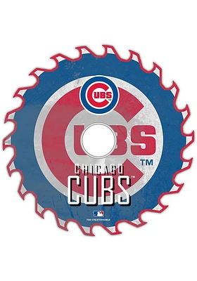 Chicago Cubs Rust Circular Saw Sign