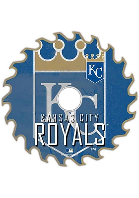 Kansas City Royals Rust Circular Saw Sign - Blue