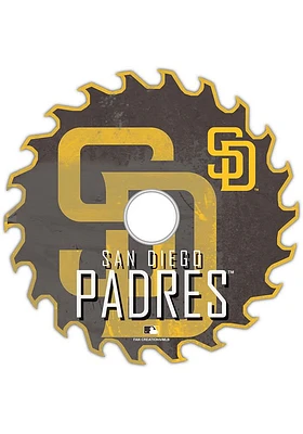 San Diego Padres Rust Circular Saw Sign