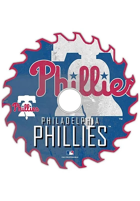 Philadelphia Phillies Rust Circular Saw Sign