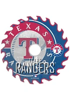 Texas Rangers Rust Circular Saw Sign