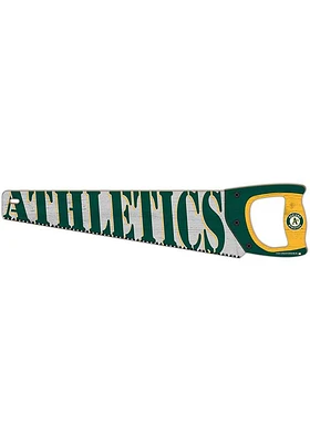Oakland Athletics Wood Handsaw Sign