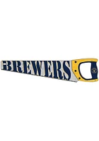 Milwaukee Brewers Wood Handsaw Sign