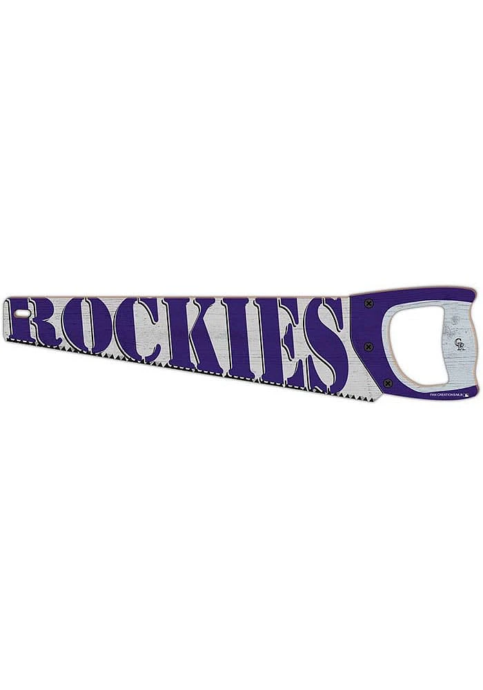 Colorado Rockies Wood Handsaw Sign