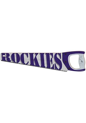 Colorado Rockies Wood Handsaw Sign