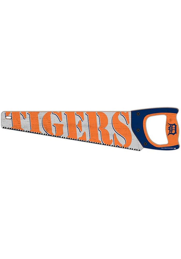 Detroit Tigers Wood Handsaw Sign
