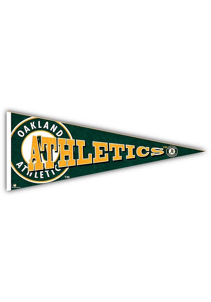 Oakland Athletics Wood Pennant Sign
