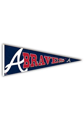 Atlanta Braves Wood Pennant Sign