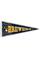 Milwaukee Brewers Wood Pennant Sign