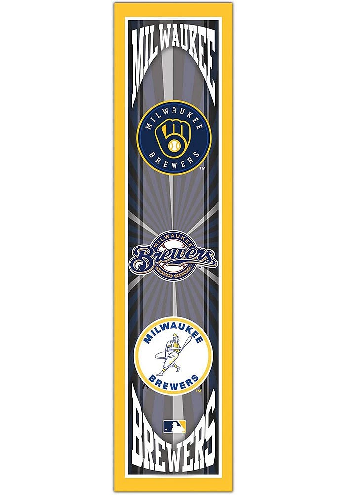 Milwaukee Brewers Throwback Sign