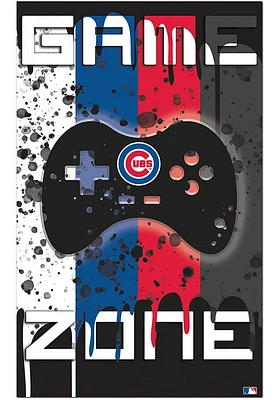 Chicago Cubs Grunge Game Zone Sign