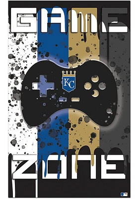 Kansas City Royals Grunge Game Zone Sign - Blue