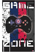 Washington Nationals Grunge Game Zone Sign