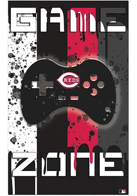 Cincinnati Reds Grunge Game Zone Sign