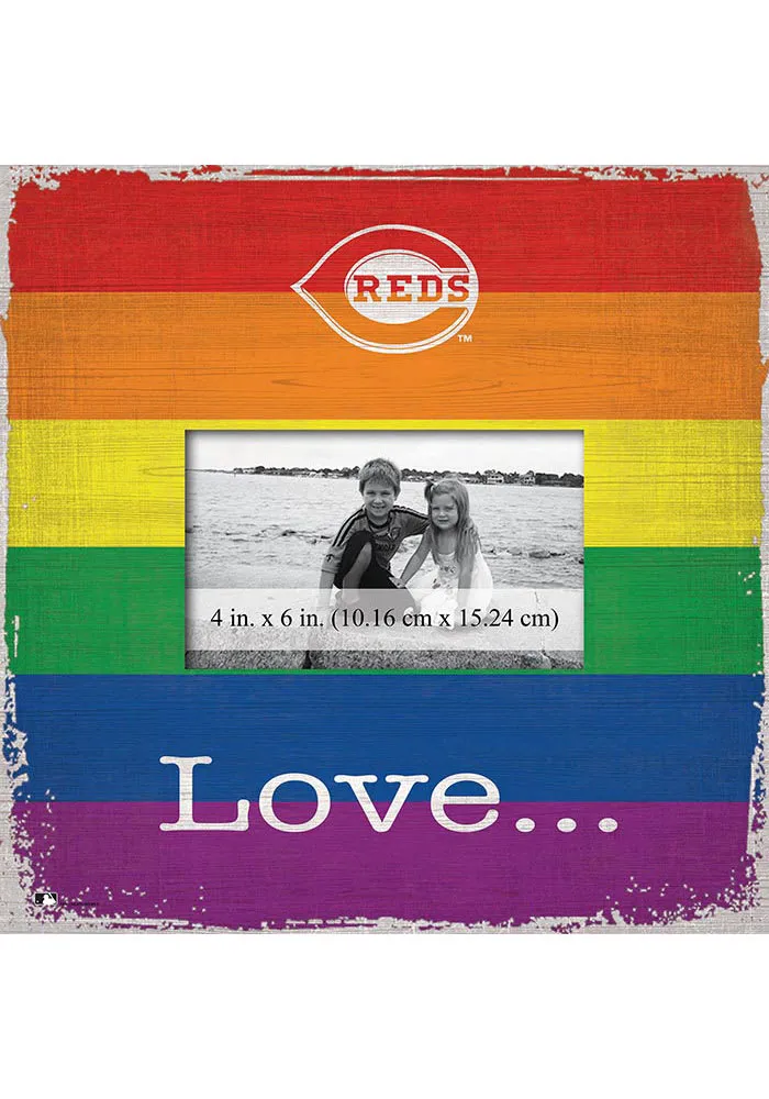 Cincinnati Reds Love Pride Picture Frame