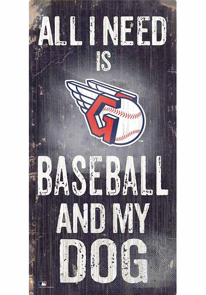 Cleveland Guardians Baseball and My Dog Sign