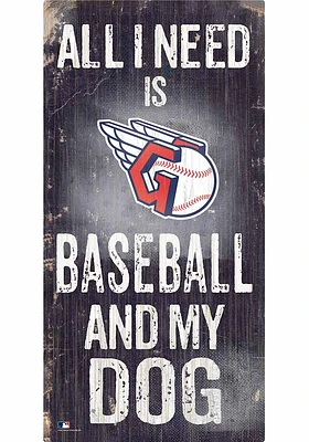Cleveland Guardians Baseball and My Dog Sign