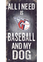Cleveland Guardians Baseball and My Dog Sign
