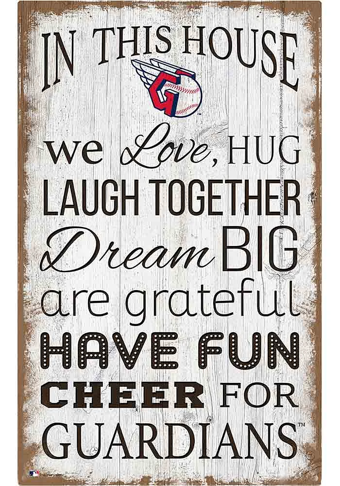 Cleveland Guardians In This House 11x19 Sign