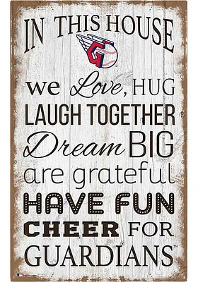 Cleveland Guardians In This House 11x19 Sign