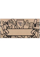 Cleveland Guardians Banner Coloring Sign - Red