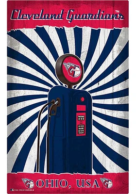 Cleveland Guardians Retro Pump Location Sign