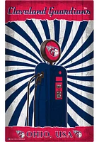 Cleveland Guardians Retro Pump Location Sign