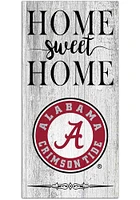 Alabama Crimson Tide Home Sweet Home Whitewashed Sign