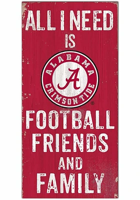 Alabama Crimson Tide Football Friends and Family Sign - Red