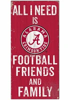 Alabama Crimson Tide Football Friends and Family Sign - Red