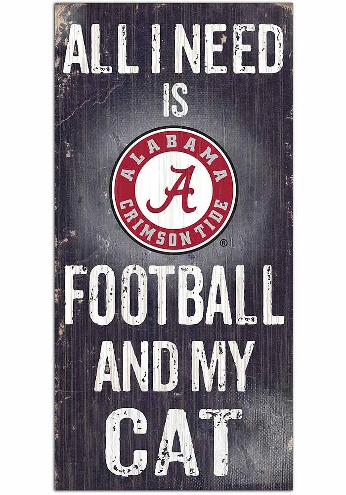 Alabama Crimson Tide Football and My Cat Sign