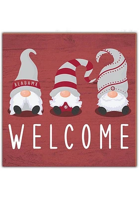 Alabama Crimson Tide Welcome Gnomes Sign