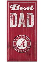 Alabama Crimson Tide Best Dad Sign - Red