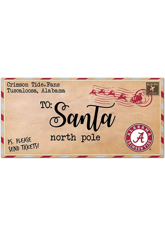 Alabama Crimson Tide To Santa Decor