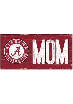 Alabama Crimson Tide MOM Sign - Red