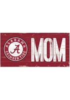 Alabama Crimson Tide MOM Sign - Red