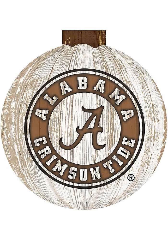 Alabama Crimson Tide Halloween Pumpkin Sign