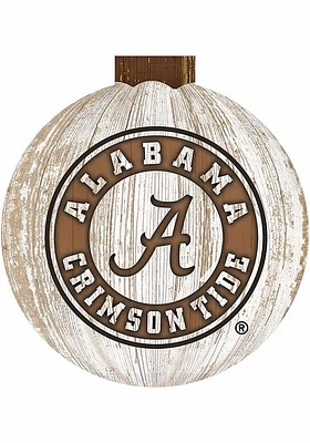 Alabama Crimson Tide Halloween Pumpkin Sign