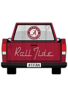 Alabama Crimson Tide Truck Back Cutout Sign