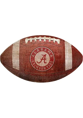 Alabama Crimson Tide Baseball Shaped Sign