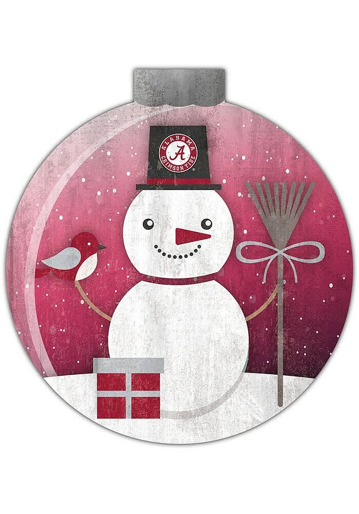 Alabama Crimson Tide Snowglobe 12 Inch Sign
