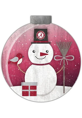 Alabama Crimson Tide Snowglobe 12 Inch Sign