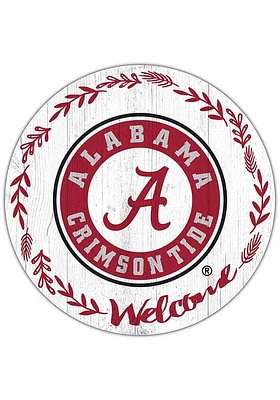 Alabama Crimson Tide Welcome Circle Sign