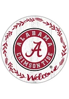 Alabama Crimson Tide Welcome Circle Sign