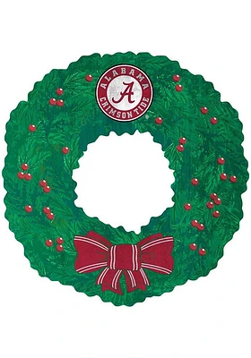 Alabama Crimson Tide Team Wreath 16 Inch Sign