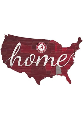 Alabama Crimson Tide USA Shape Cutout Sign