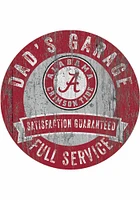 Alabama Crimson Tide Dads Garage Sign - Red